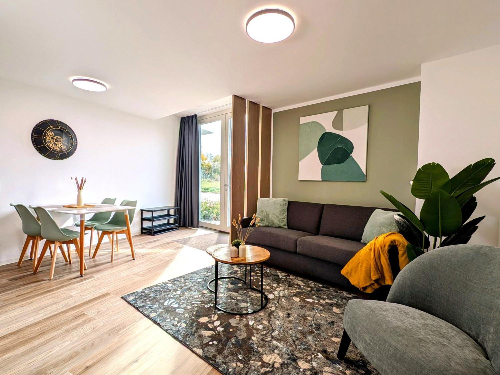 Bohnapartments - Nordkap-Suiten - Gratis Parkplatz - Moderner Neubau - Erdgeschoss - Fussbodenheizung Erfurt Exterior photo